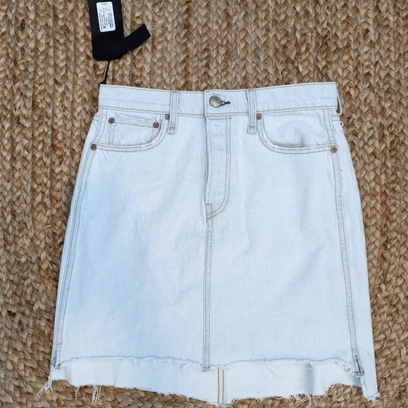 Rag & Bone High Waist Denim Miniskirt - Picture 4 of 8